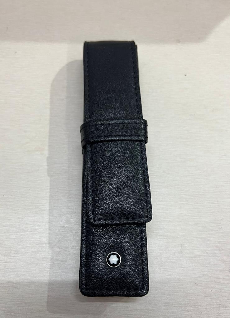 Montblanc Black Leather Case Pen Cover Protective Pouch