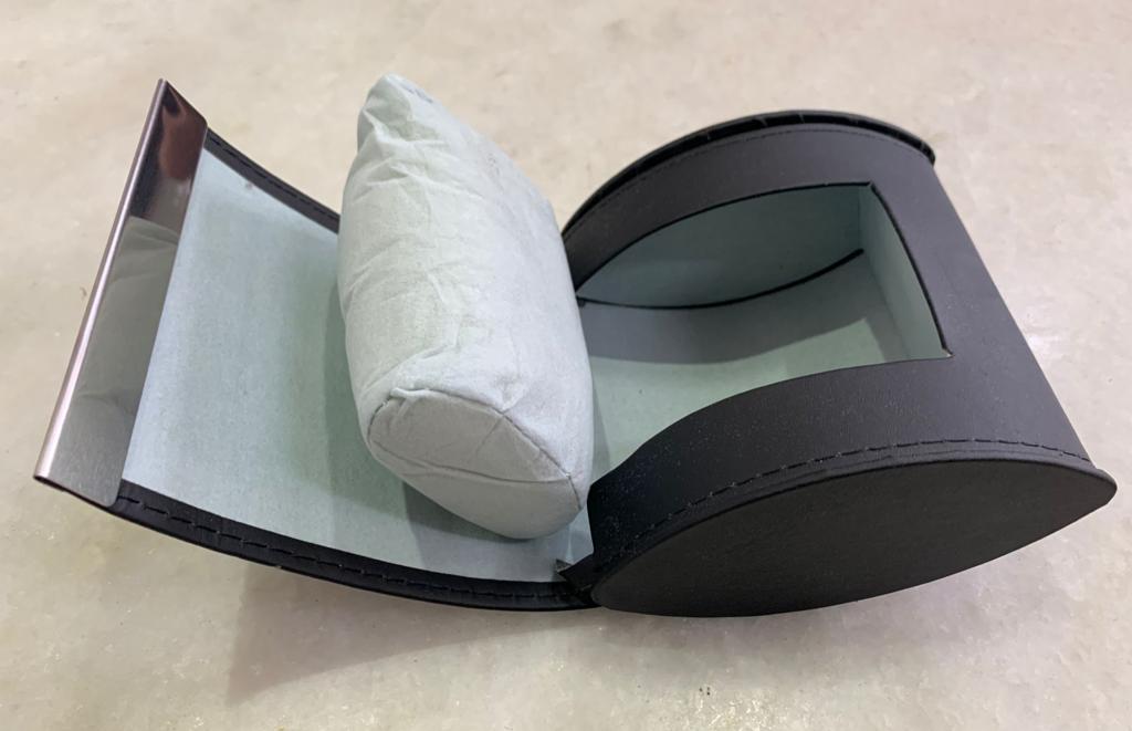 Vintage Rado Watch Wood Storage Box, Polishing Cloth, Card Holder, & Booklet Set