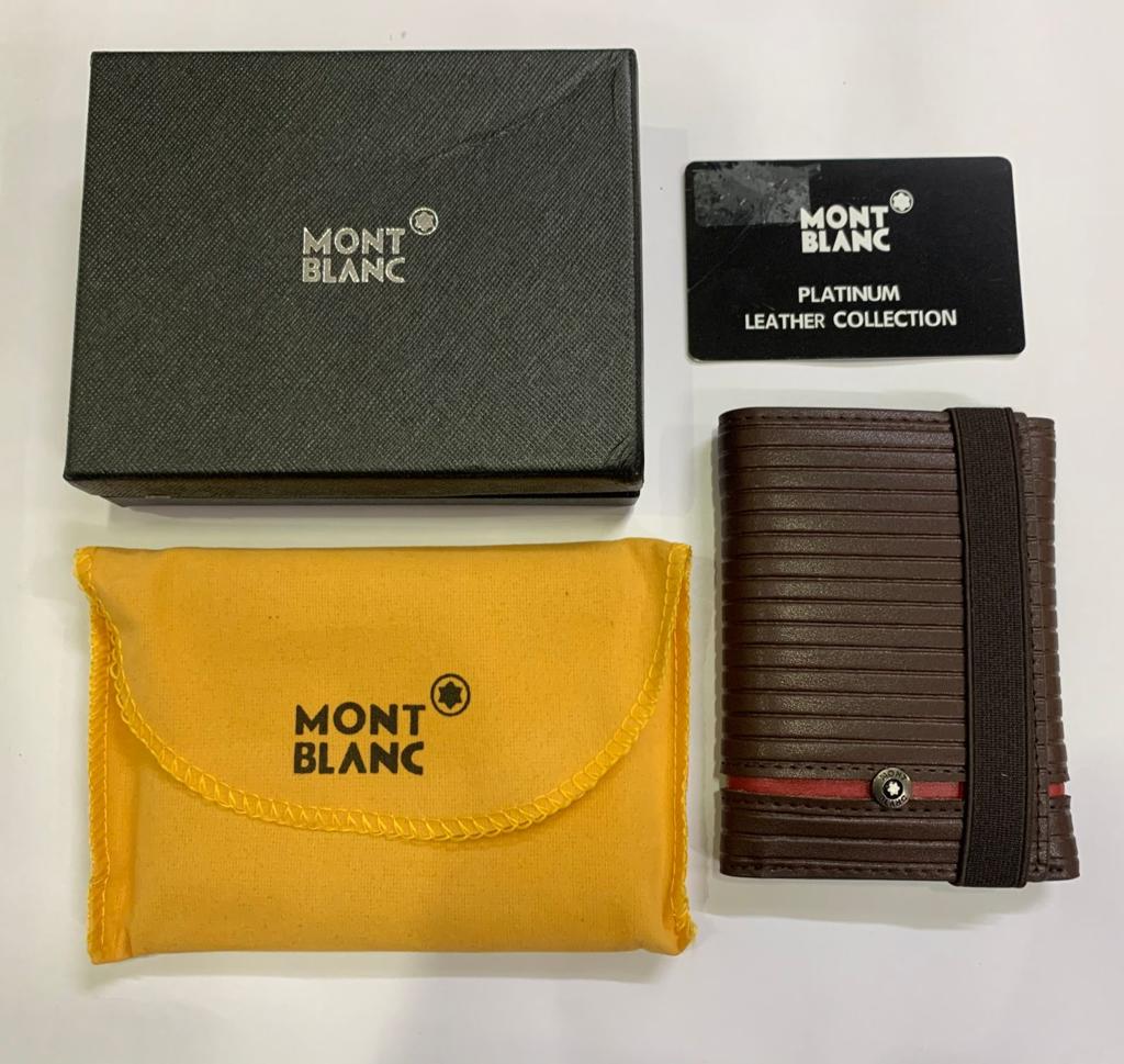 Montblanc Meisterstuck three fold wallet coffee brown soft grain wallet 11 CC