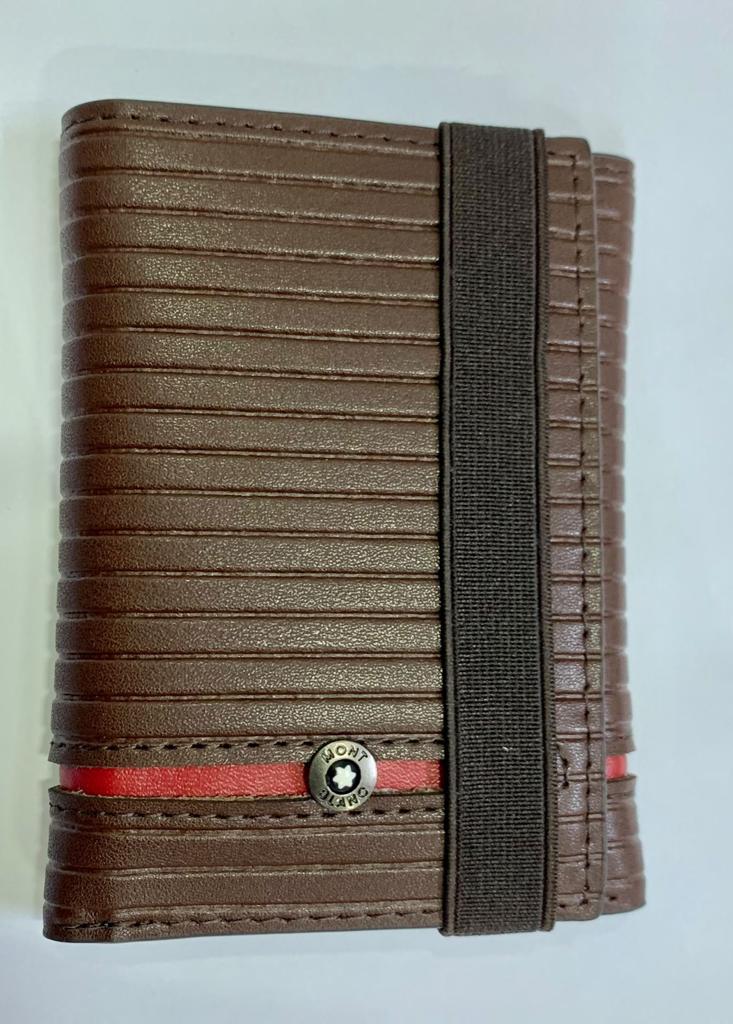 Montblanc Meisterstuck three fold wallet coffee brown soft grain wallet 11 CC