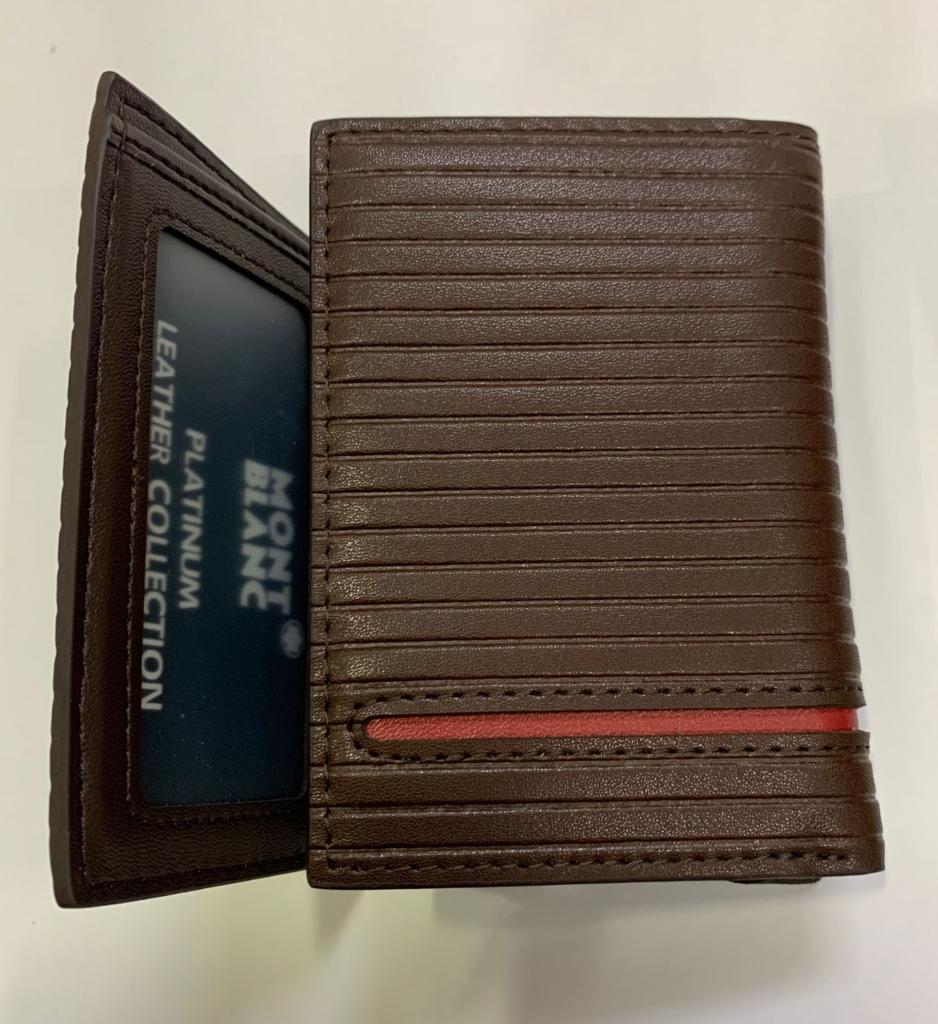 Montblanc Meisterstuck three fold wallet coffee brown soft grain wallet 11 CC